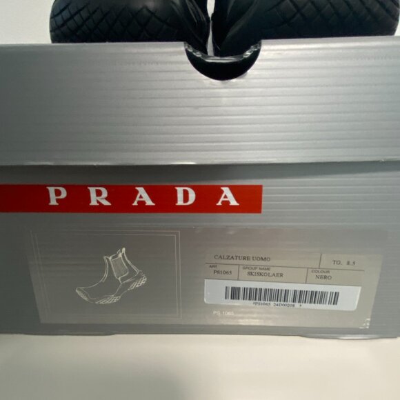 Prada Mens boots "Calzature Skiskolaer" 90's size 8.5 - Picture 9 of 10